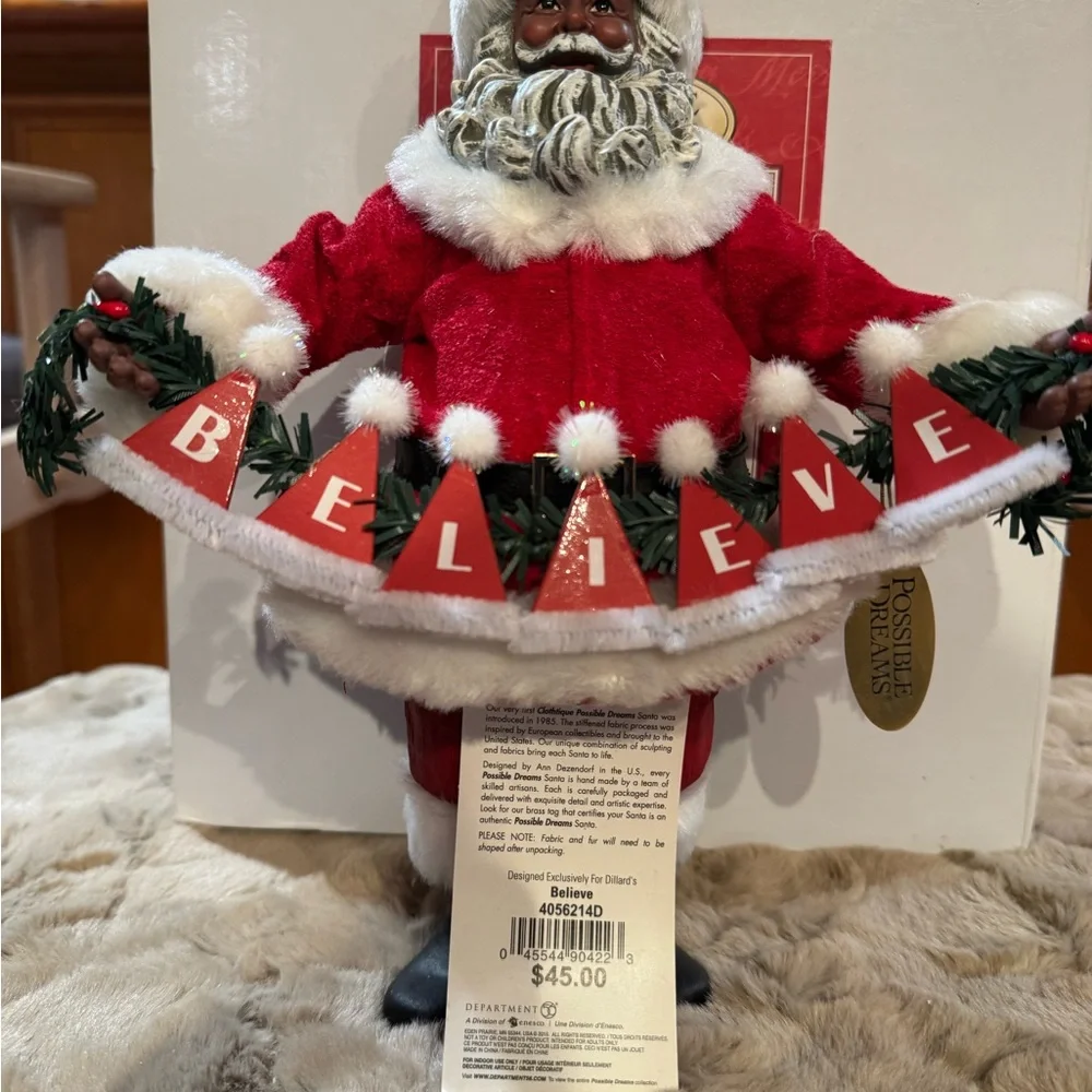 Possible Dreams “Believe” African American Santa - Picture 6 of 11